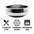 REGENT COOKWARE HANDI BOWL HAMMERED ST STEEL, 300ML (125MM DIAX55MM)