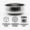 REGENT COOKWARE HANDI BOWL HAMMERED ST STEEL, 850ML - 155MM DIAX65MM