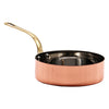 REGENT COOKWARE SAUCE PAN ST STEEL CU PLATED WITH BRASS HANDLE, 400ML - 205/120MM DIAX35MM