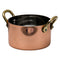 REGENT COOKWARE MINI POT WITH 2 HANDLES WITH LID ST STEEL COPPER PLATED, (90MM:DX52.5MM)