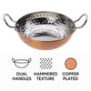 REGENT COOKWARE KARAHI PAN HAMMERED ST STEEL COPPER PLATED, 850ML - 165MM DIAX50MM