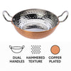 REGENT COOKWARE KARAHI PAN HAMMERED ST STEEL COPPER PLATED, 850ML (165MM DIAX50MM)