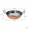 REGENT COOKWARE KARAHI PAN HAMMERED ST STEEL COPPER PLATED, 1.2LT (185 DIAX55MM)