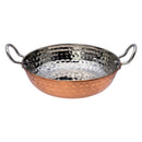 REGENT COOKWARE KARAHI PAN HAMMERED ST STEEL COPPER PLATED, 1.2LT (185 DIAX55MM)