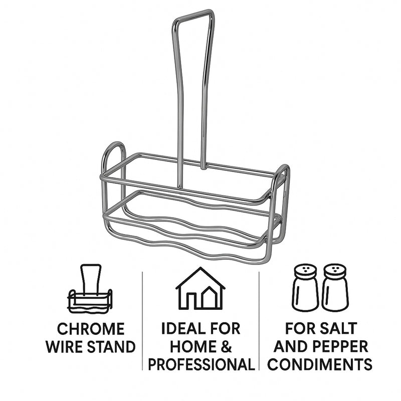 REGENT CHROME WIRE STAND FOR CLEOPATRA SALT & PEPPERS