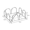 REGENT CHROME NAPKIN HOLDER, (180X180X80MM)