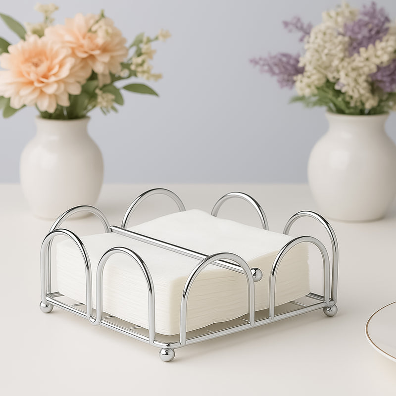 REGENT CHROME NAPKIN HOLDER, 180X180MM