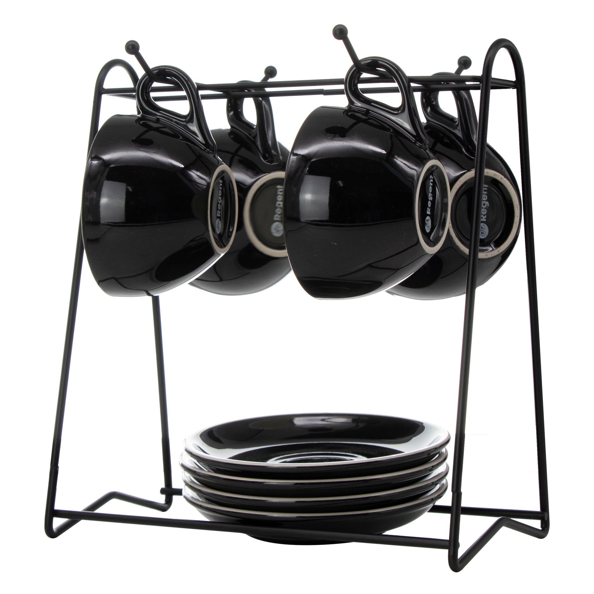REGENT SPACE SAVER STAND POWDER COATED BLACK FOR 4 MUGS