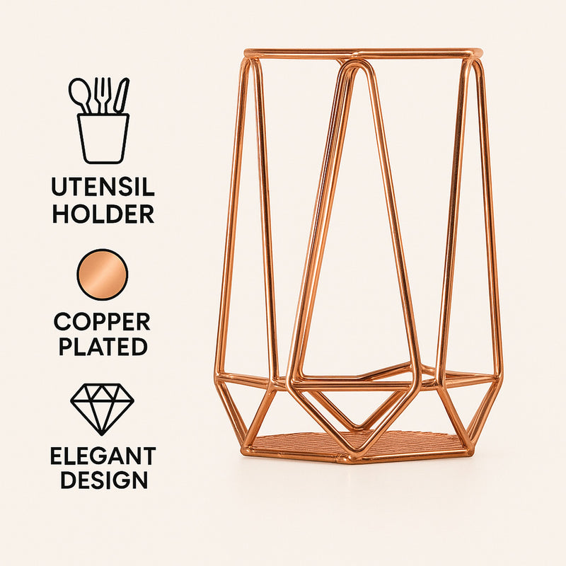 REGENT KITCHEN UTENSIL HOLDER CU.PLATED