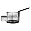 REGENT CHIP SERVER ROUND WIRE BASKET WITH HANDLE PC BLACK, 100MM DIA