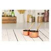 REGENT COOKWARE MINI POT ST STEEL CU PLATED WITH BRASS HANDLE,  200ML - 155/75MM DIAX45MM