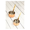 REGENT COOKWARE MINI POT ST STEEL CU PLATED WITH BRASS HANDLE,  200ML (155/75MM DIAX45MM)