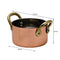 REGENT COOKWARE MINI POT ST STEEL CU PLATED WITH 2 BRASS HANDLES, 200ML (145/78MM DIAX45MM)