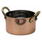 REGENT COOKWARE MINI POT ST STEEL CU PLATED WITH 2 BRASS HANDLES, 350ML (155/90MM DIAX52.5MM)