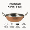 REGENT COOKWARE KARAHI PAN HAMMERED ST STEEL COPPER PLATED, 320ML - 180/125MM DIAX40MM