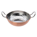 REGENT COOKWARE KARAHI PAN HAMMERED ST STEEL COPPER PLATED, 320ML (180/125MM DIAX40MM)