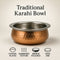 REGENT COOKWARE HANDI BOWL HAMMERED ST STEEL COPPER PLATED, 300ML (125MM DIAX54MM)