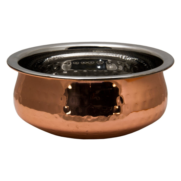 REGENT COOKWARE HANDI BOWL HAMMERED ST STEEL COPPER PLATED, 800ML (155MM DIAX65MM)