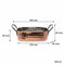 REGENT COOKWARE KARAHI ROASTER RECT. HAMMERED ST STEEL CU PLATED + HANDLES, 340ML (165/125X85X40MM)