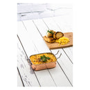 REGENT COOKWARE KARAHI ROASTER RECT.HAMMERED ST STEEL CU PLATED + HANDLES, 500ML (195/145X95X45MM)