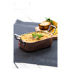 REGENT COOKWARE KARAHI ROASTER RECT.HAMMERED ST STEEL CU PLATED + HANDLES, 500ML (195/145X95X45MM)