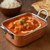 REGENT COOKWARE KARAHI ROASTER RECT.HAMMERED ST STEEL CU PLATED + HANDLES, 500ML (195/145X95X45MM)