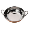 REGENT COOKWARE KARAHI PAN HAMMERED ST STEEL CU PLATED + HANDLES, 1.3L - 225/190MM DIAX55MM
