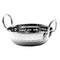 REGENT COOKWARE KARAHI PAN HAMMERED WITH 2 HANDLES ST STEEL, 300ML (125MM DIAX40MM)