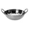 REGENT COOKWARE KARAHI PAN HAMMERED WITH 2 HANDLES ST STEEL, 800ML (170MM DIAX55MM)