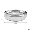 REGENT COOKWARE SERVING BOWL HAMMERED ST STEEL, 400ML - 140MM DIAX36MM