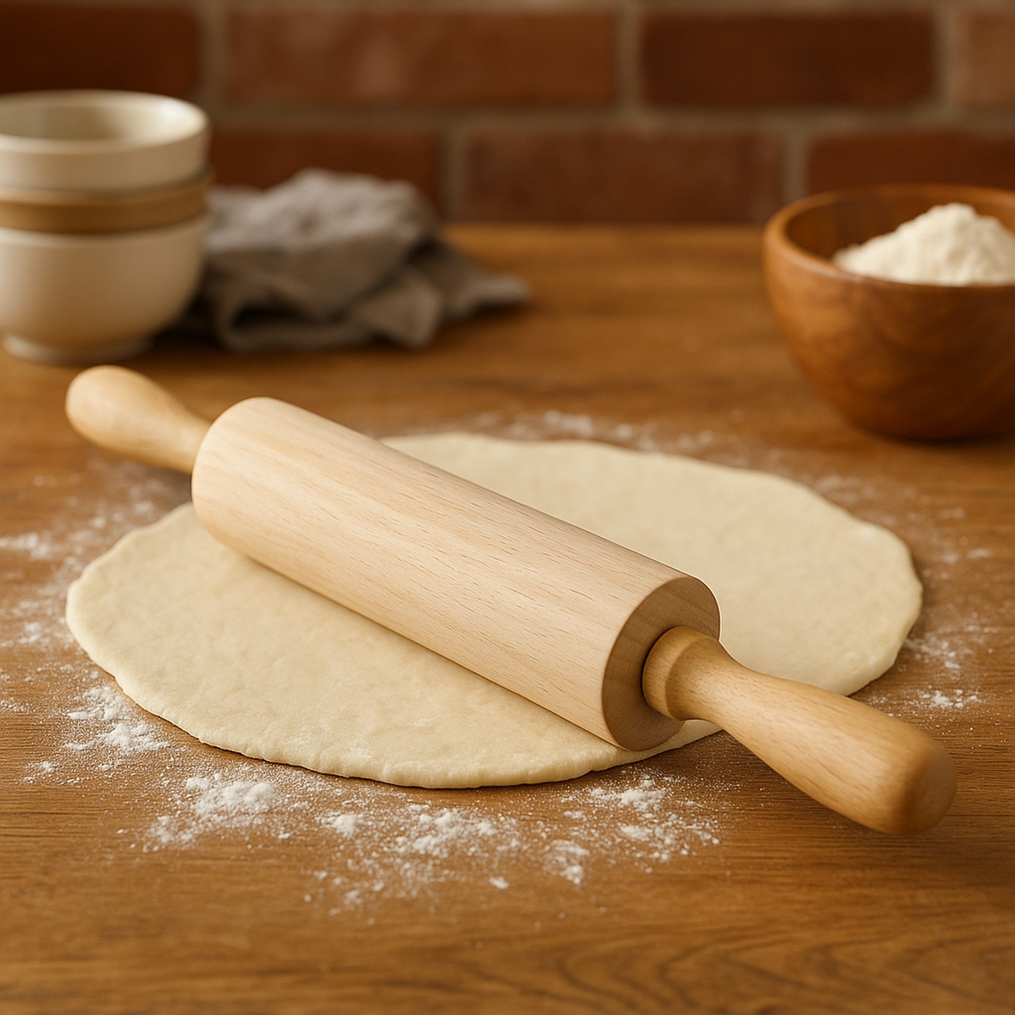 REGENT BAKEWARE WOODEN ROLLING PIN, 60MM DIAX460MM