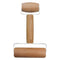 REGENT BAKEWARE DOUBLE ENDED ROLLING PIN WOODEN, (60/105X175MM)