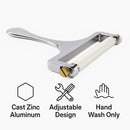 REGENT KITCHEN ADJUSTABLE CHEESE SLICER WITH STAINLESS STEEL WIRE, 125MM