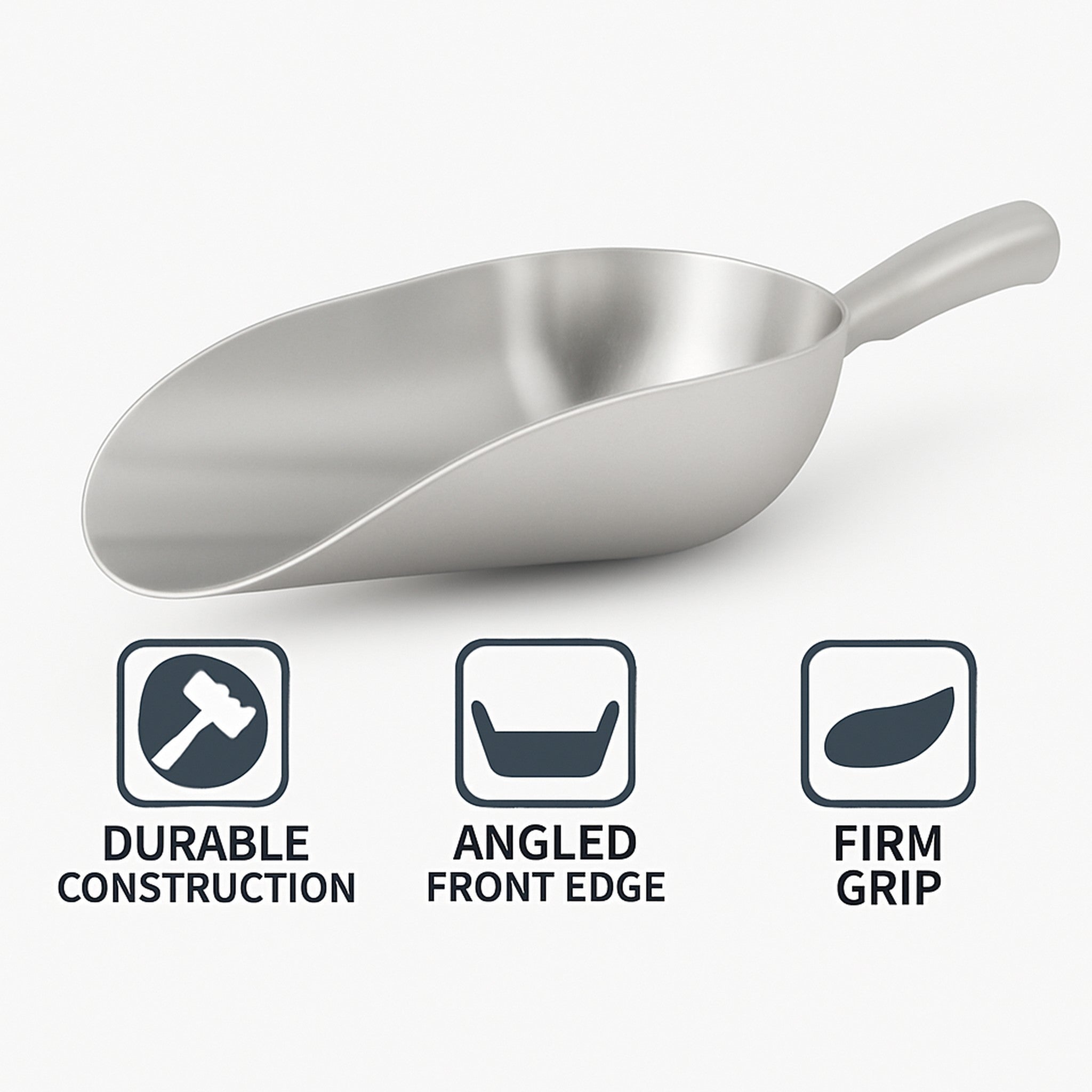 REGENT SCOOP ROUND ALUMINIUM MEDIUM, 215X75MM
