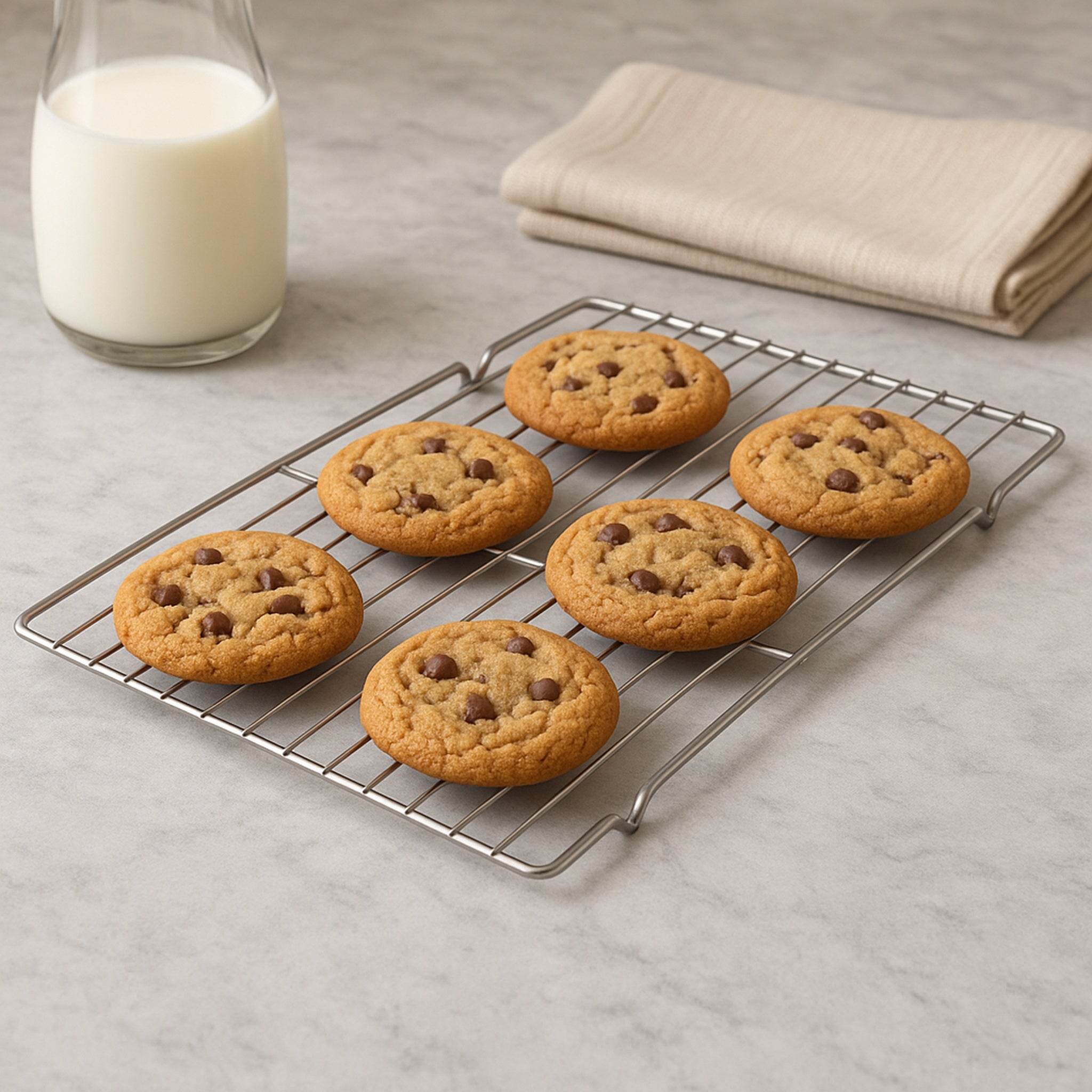 REGENT BAKEWARE COOLING RACK RECTANGULAR CHROME, 460X300MM