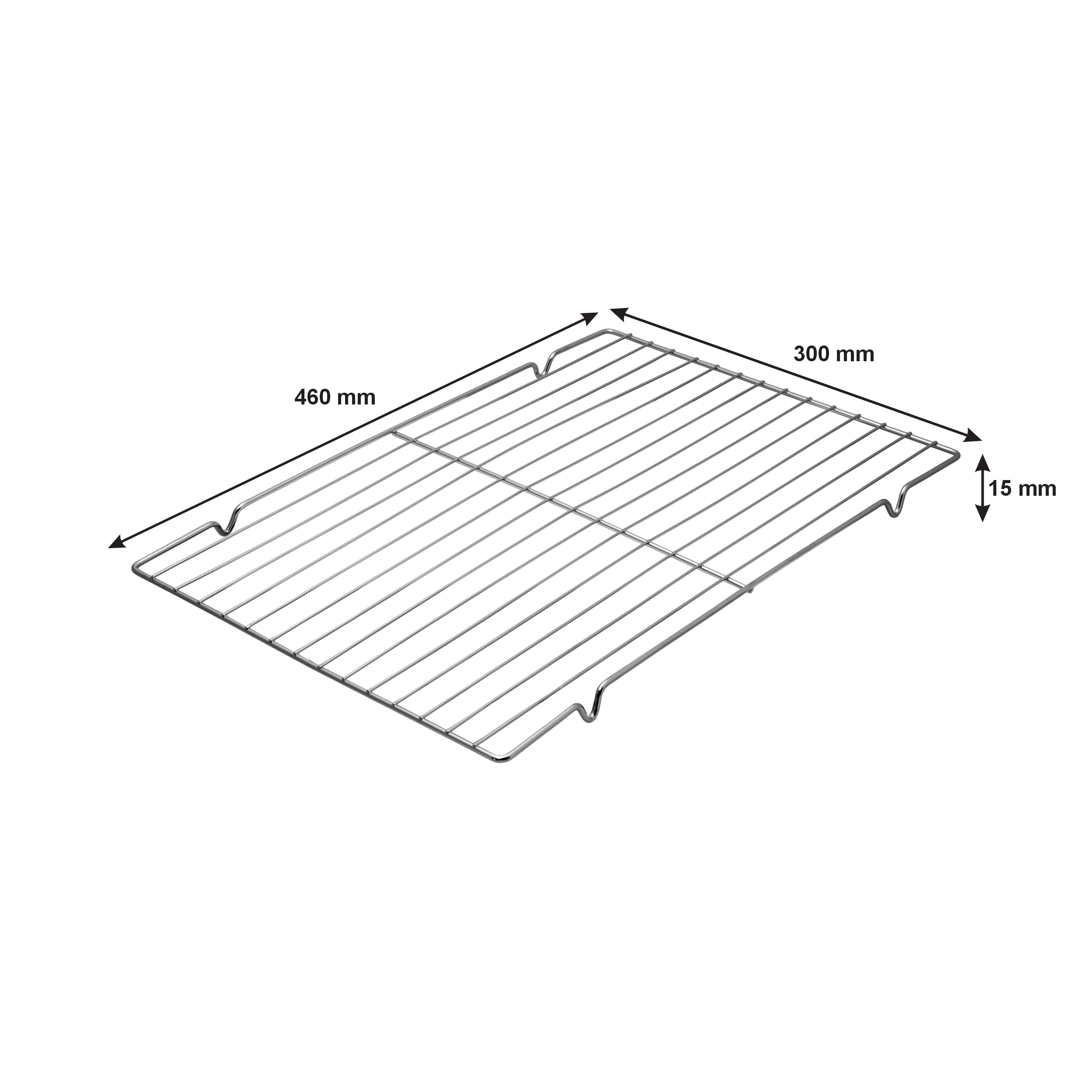 REGENT BAKEWARE COOLING RACK RECTANGULAR CHROME, 460X300MM