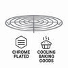 REGENT BAKEWARE COOLING RACK ROUND CHROME, 240MM DIA