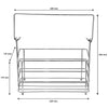 REGENT CHROME CONDIMENT HOLDER, 110X220MM