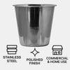 BAR BUTLER ICE BUCKET WITHOUT HANDLES STAINLESS STEEL, 4L