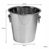 BAR BUTLER ICE BUCKET WITH RING HANDLES STAINLESS STEEL, 4L