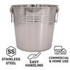 BAR BUTLER ICE BUCKET WITH RING HANDLES STAINLESS STEEL, 4.5L