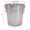 BAR BUTLER ICE BUCKET WITH RING HANDLES STAINLESS STEEL, 4.5L