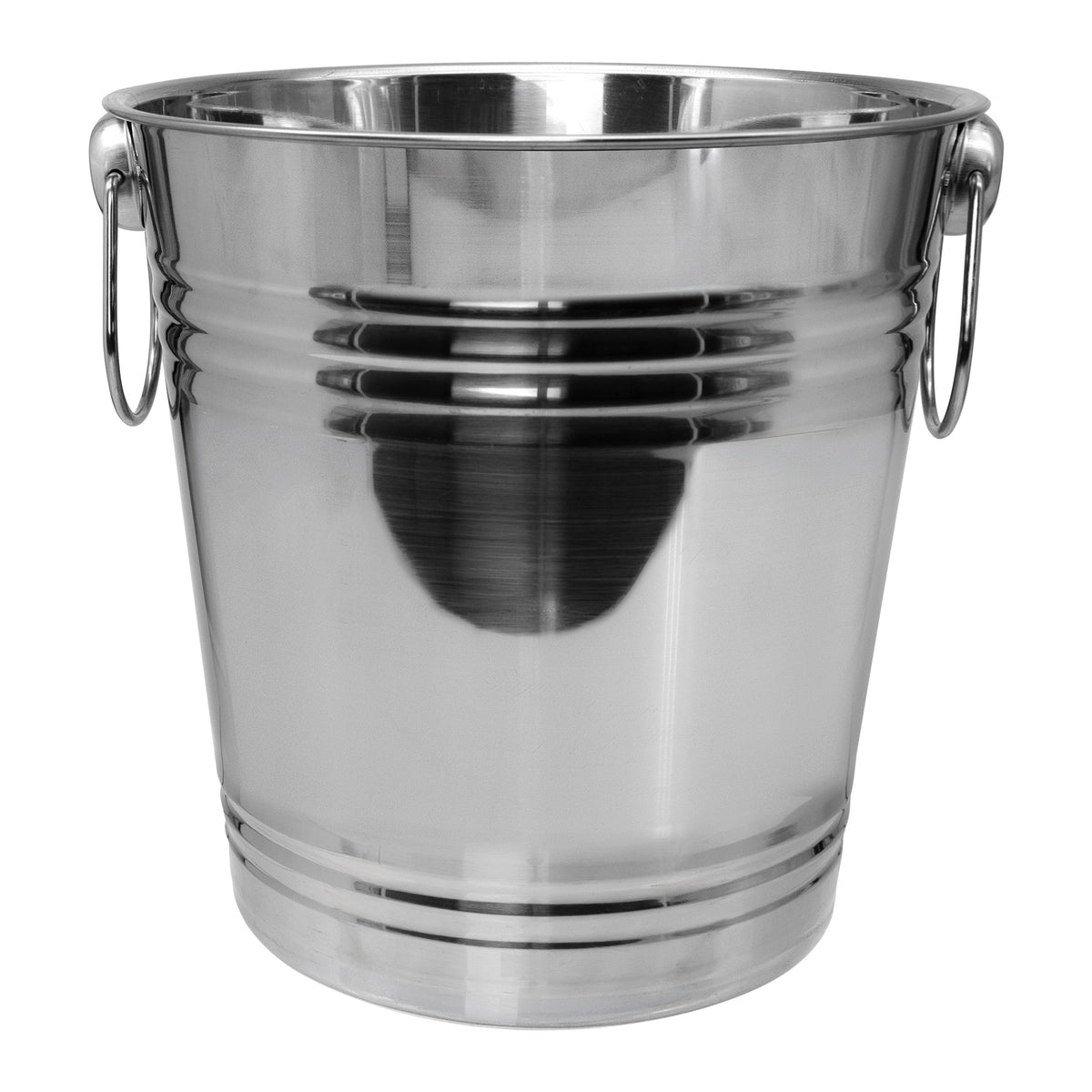 BAR BUTLER ICE BUCKET WITH RING HANDLES ST STEEL, 4.5L