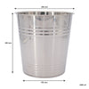 BAR BUTLER ICE BUCKET WITHOUT HANDLES STAINLESS STEEL, 4.5LT (200MM DIAX200MM)