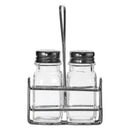 REGENT CLEOPATRA SALT & PEPPER SHAKERS ON WIRE STAND 3PCS SET, 85ML