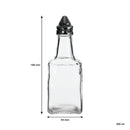 REGENT SQUARE OIL & VINEGAR BOTTLES ON WIRE STAND, 200ML (175X130X65MM)