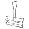 REGENT SQUARE OIL & VINEGAR BOTTLES ON WIRE STAND, 200ML (175X130X65MM)