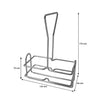 REGENT SQUARE OIL & VINEGAR BOTTLES ON WIRE STAND 3PCS SET, 200ML