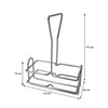 REGENT SQUARE OIL & VINEGAR BOTTLES ON WIRE STAND, 200ML (175X130X65MM)
