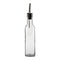 REGENT TALL SQUARE OIL & VINEGAR BOTTLES WITH POURERS ON WIRE STAND, 250ML (260X110X60MM)